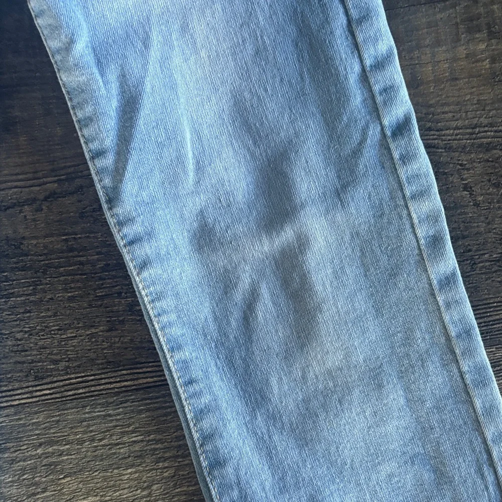 Kids Light Blue Frayed Hem Jeans‎